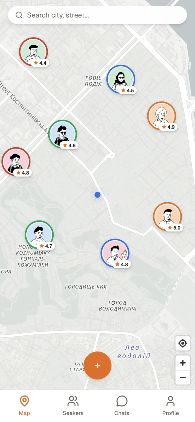 Map nearby